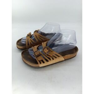 Birkenstock Granada Slide Sandals Womens Size 38 US Size 7-7.5 Brown Soft FB s8
